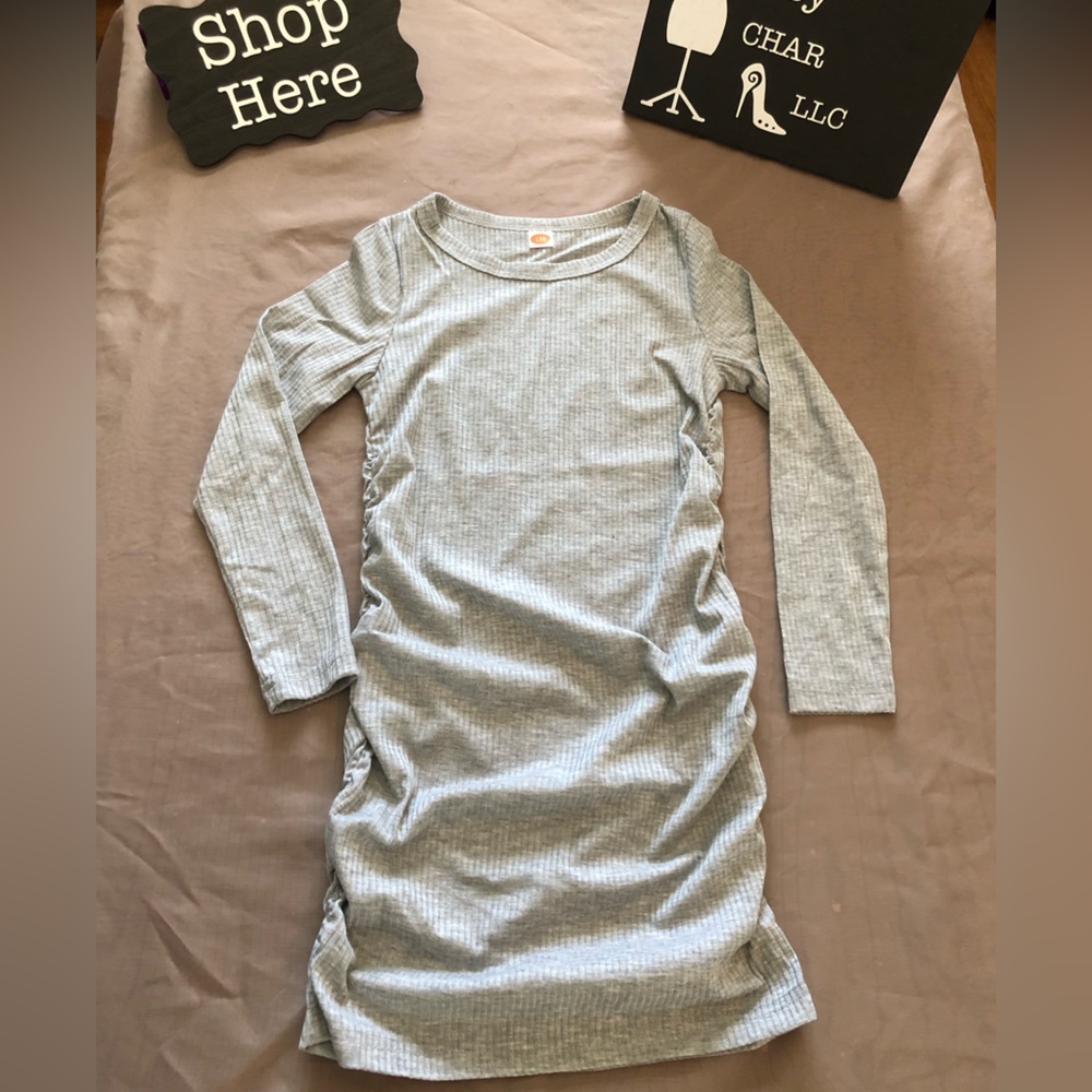 Grey Bodycon Long Sleeve dress